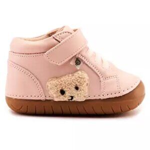 Old Soles Toddler Powder Pink Leather Ted Sneakers Podiatrist Approved New